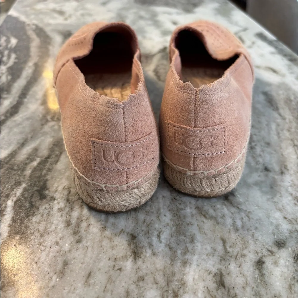 Ugg Hedi Perforated Flat Espadrille Peach color Size 8